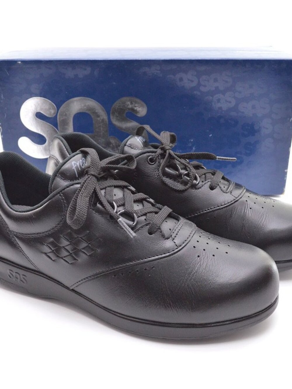 SAS Free Time Walking Shoes 10.5 M Black Made in USA New